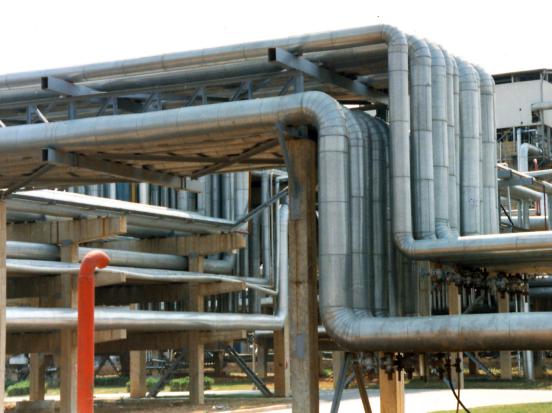 石化煉油廠圖幅管網(wǎng)保溫包鐵皮